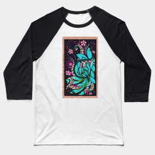 Flower Wrapped in Tentacles Baseball T-Shirt